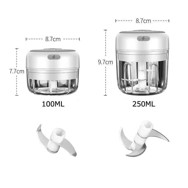 Mini Processaror de Alimentos Elétrico