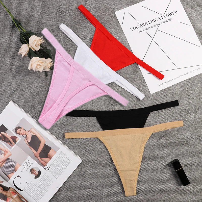 3 pçs algodão lingerie cintura baixa sem costura confortável