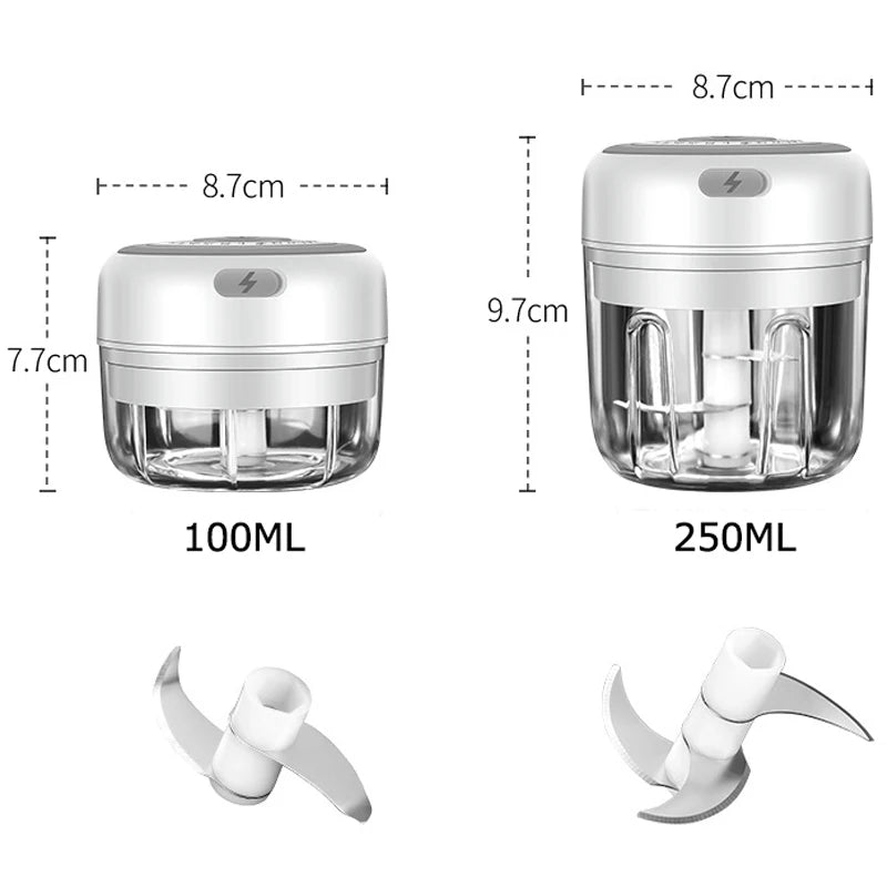 Mini Processaror de Alimentos Elétrico